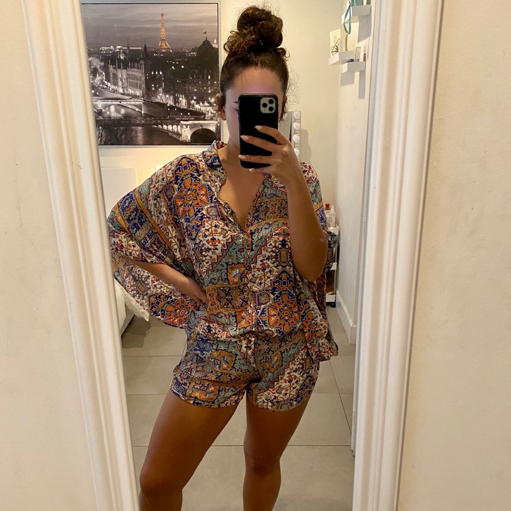 Tribal Print Romper